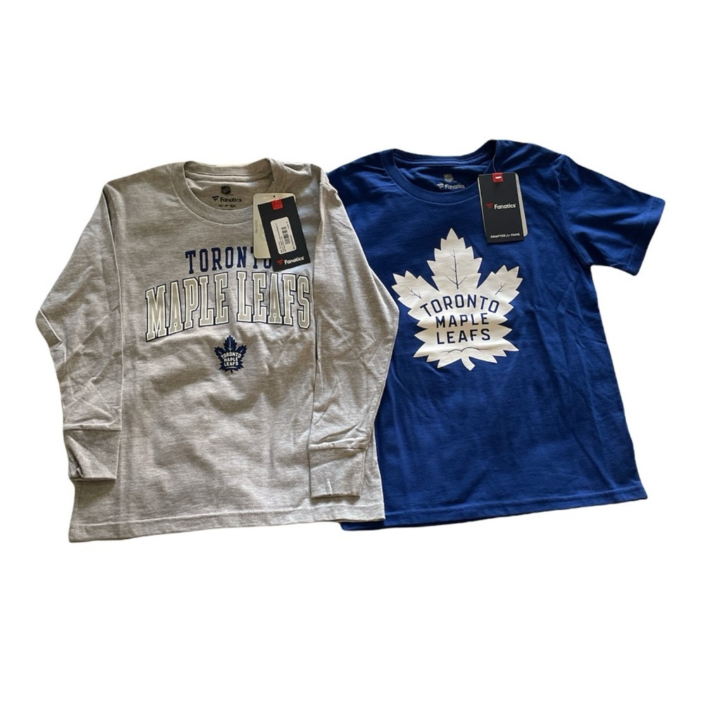 Fanatics Youth Toronto Maple Leafs Blue/Gray Combo Tee set sz S